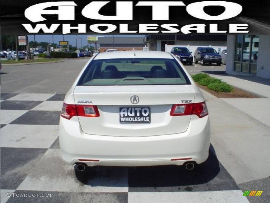 2009 TSX Sedan - Premium White Pearl / Ebony photo #3