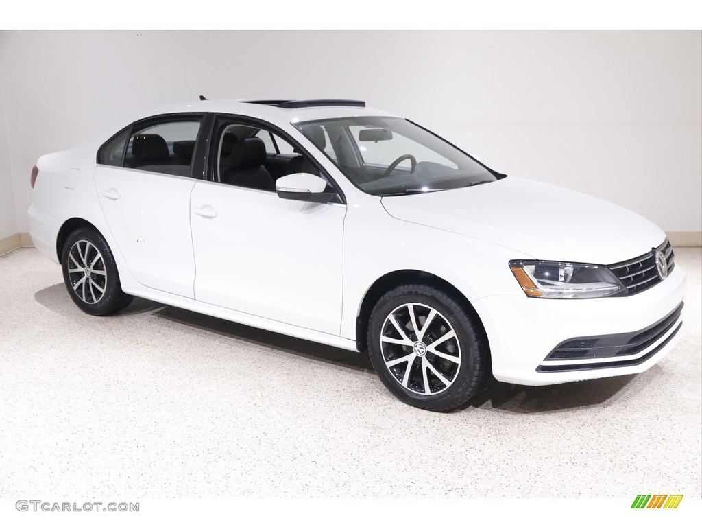 2018 Jetta SE - Pure White / Titan Black photo #1