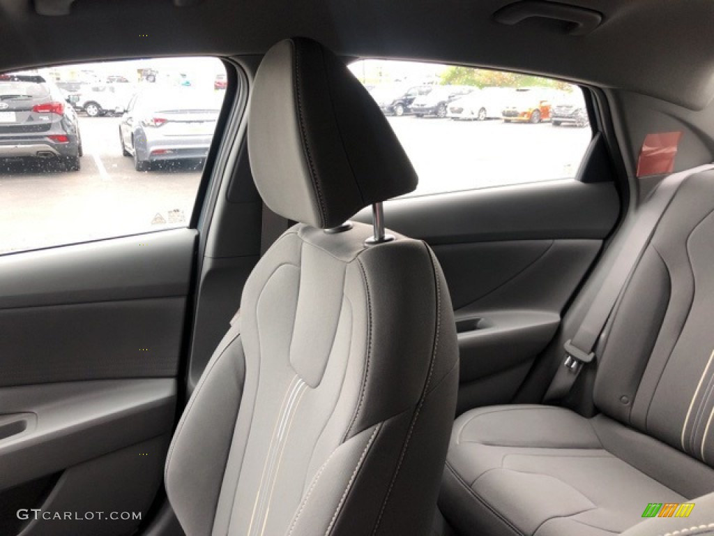 2021 Elantra Blue Hybrid - Electric Shadow / Medium Gray photo #16