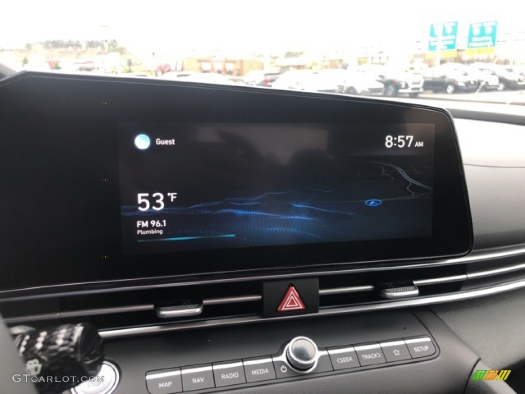 2021 Elantra Limited Hybrid - Phantom Black / Black photo #7