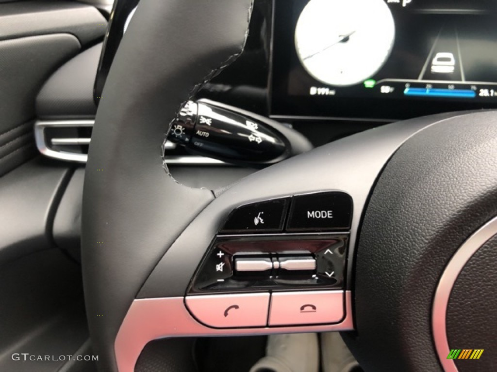 2021 Elantra Limited Hybrid - Phantom Black / Black photo #11