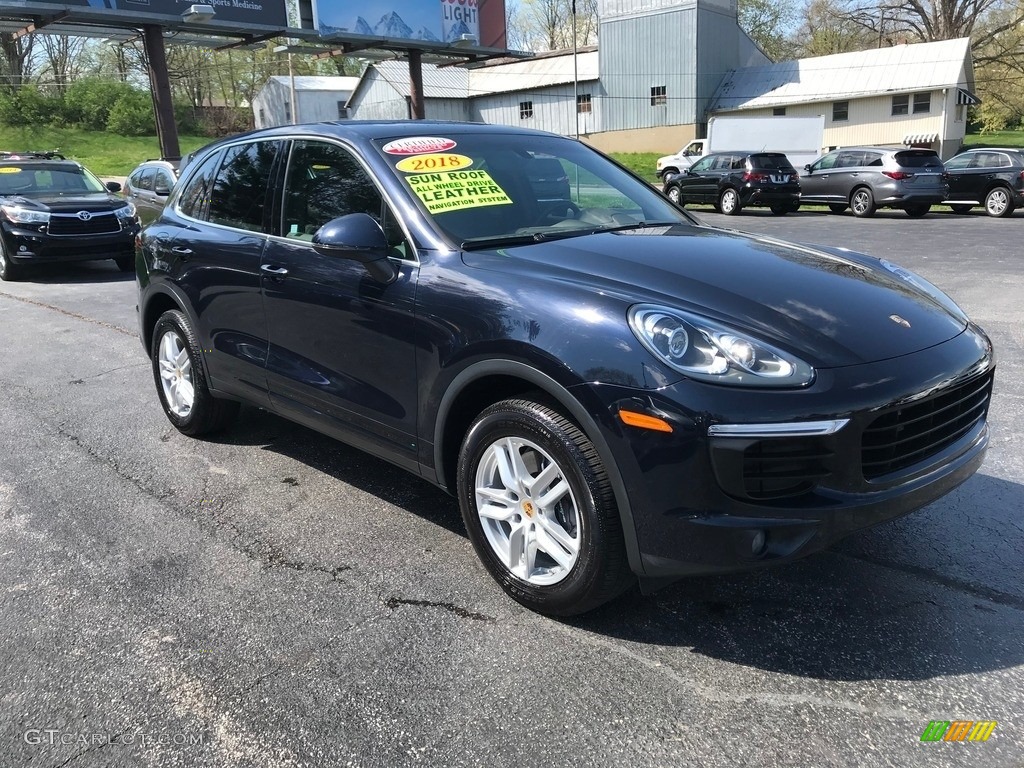 2018 Cayenne  - Moonlight Blue Metallic / Black photo #4