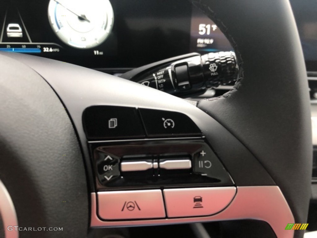 2021 Elantra Limited Hybrid - Scarlet Red Pearl / Medium Gray photo #14