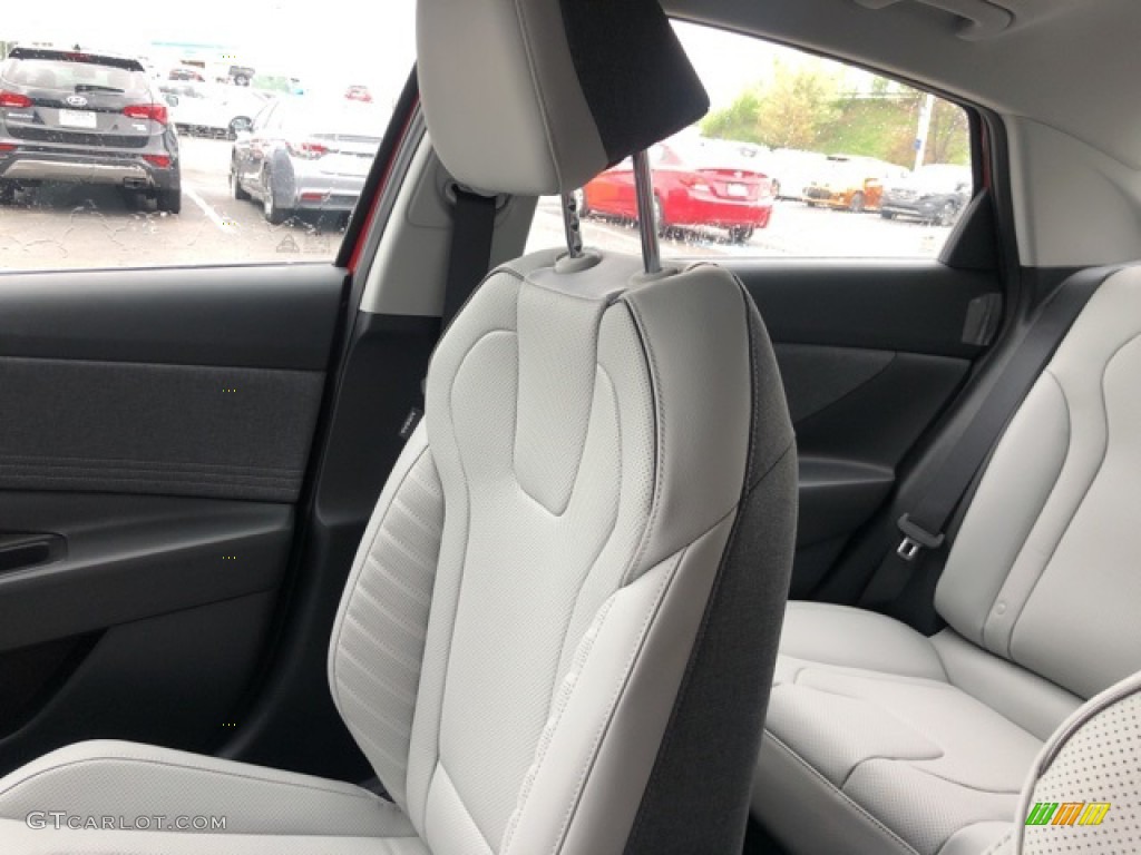 2021 Elantra Limited Hybrid - Scarlet Red Pearl / Medium Gray photo #16