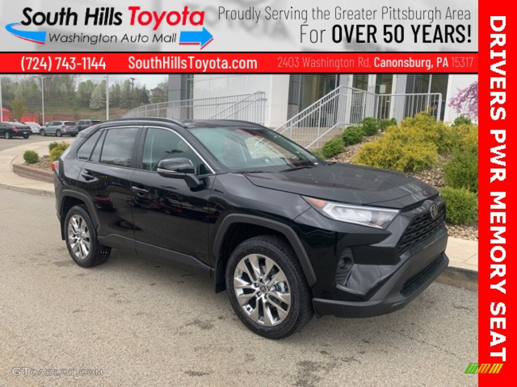 2021 RAV4 XLE Premium AWD - Midnight Black Metallic / Black photo #1