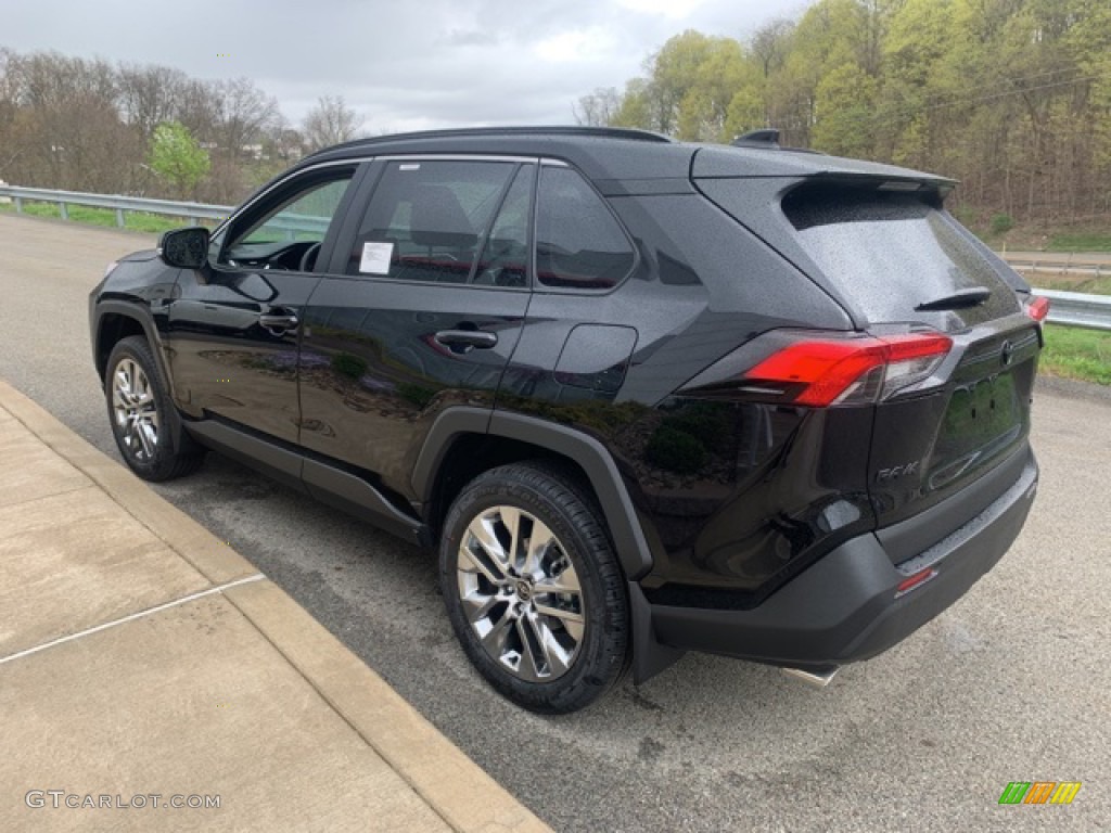2021 RAV4 XLE Premium AWD - Midnight Black Metallic / Black photo #2