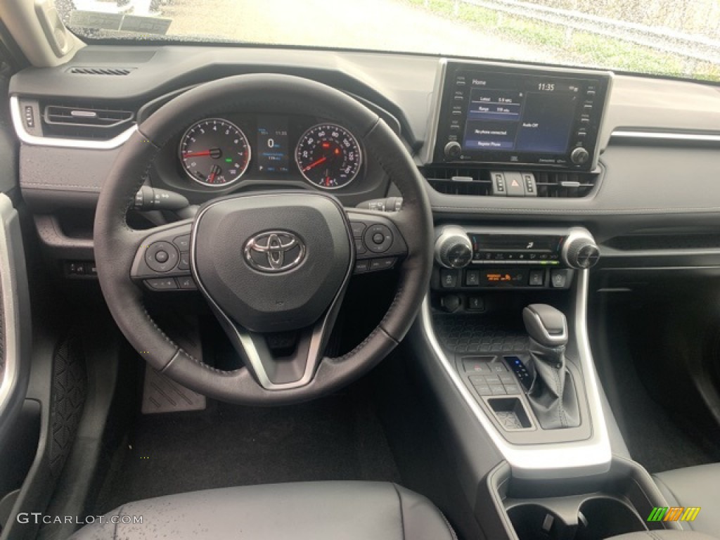 2021 RAV4 XLE Premium AWD - Midnight Black Metallic / Black photo #3