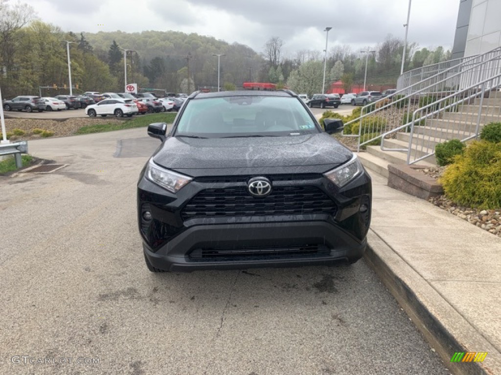 2021 RAV4 XLE Premium AWD - Midnight Black Metallic / Black photo #13