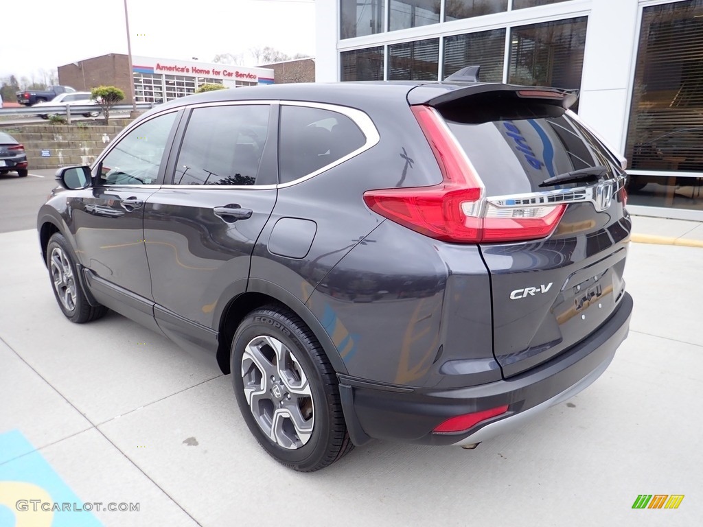 2018 CR-V EX AWD - Obsidian Blue Pearl / Gray photo #2
