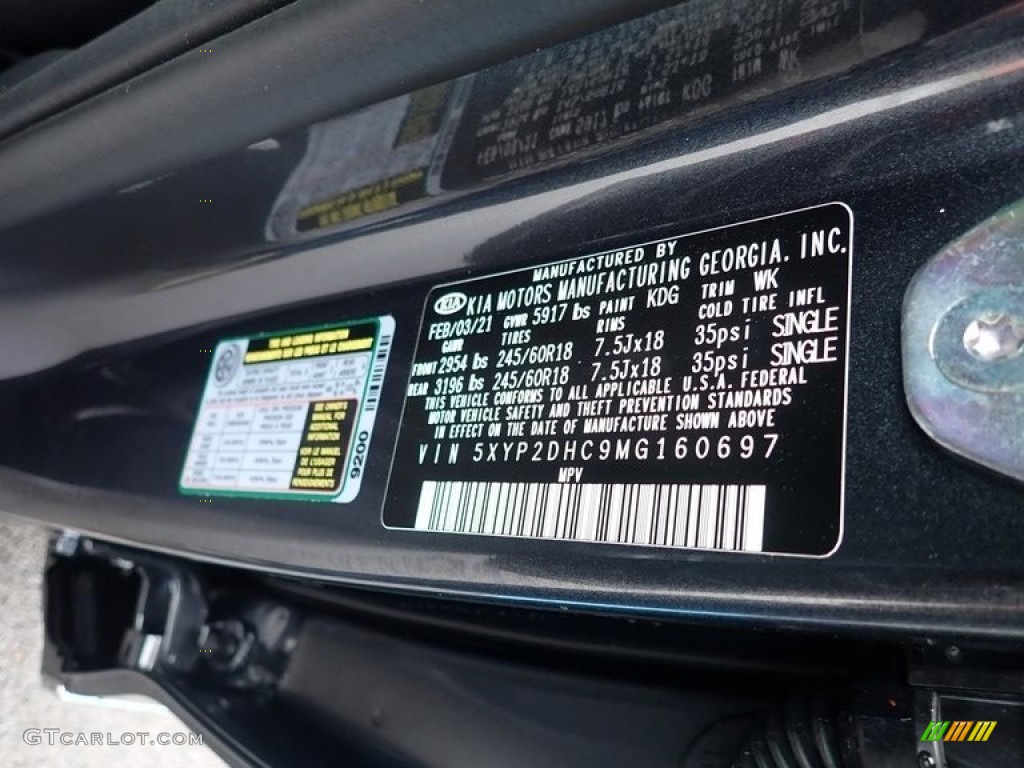 2021 Telluride LX AWD - Gravity Gray / Black photo #17