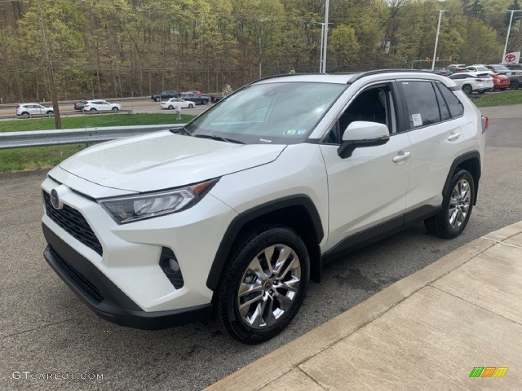 Super White 2021 Toyota RAV4 XLE Premium AWD Exterior Photo #141659001