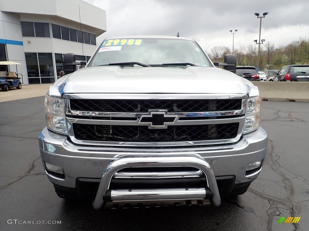 2011 Silverado 2500HD LTZ Extended Cab 4x4 - Sheer Silver Metallic / Ebony photo #12