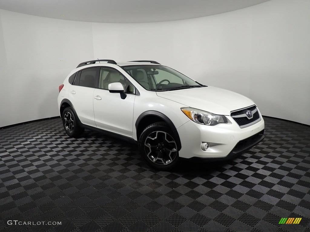2014 XV Crosstrek 2.0i Premium - Satin White Pearl / Ivory photo #2