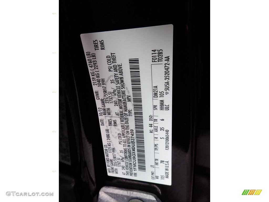 2013 Escape SE 1.6L EcoBoost 4WD - Kodiak Brown Metallic / Charcoal Black photo #28