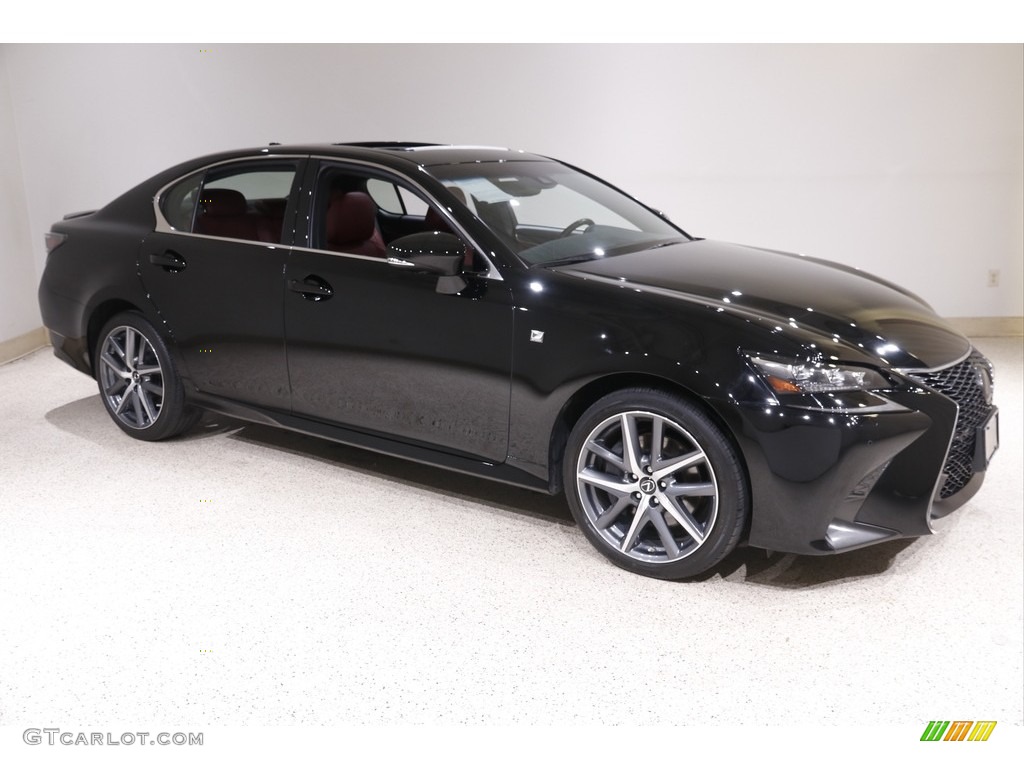 2018 GS 350 F Sport AWD - Obsidian / Rioja Red photo #1