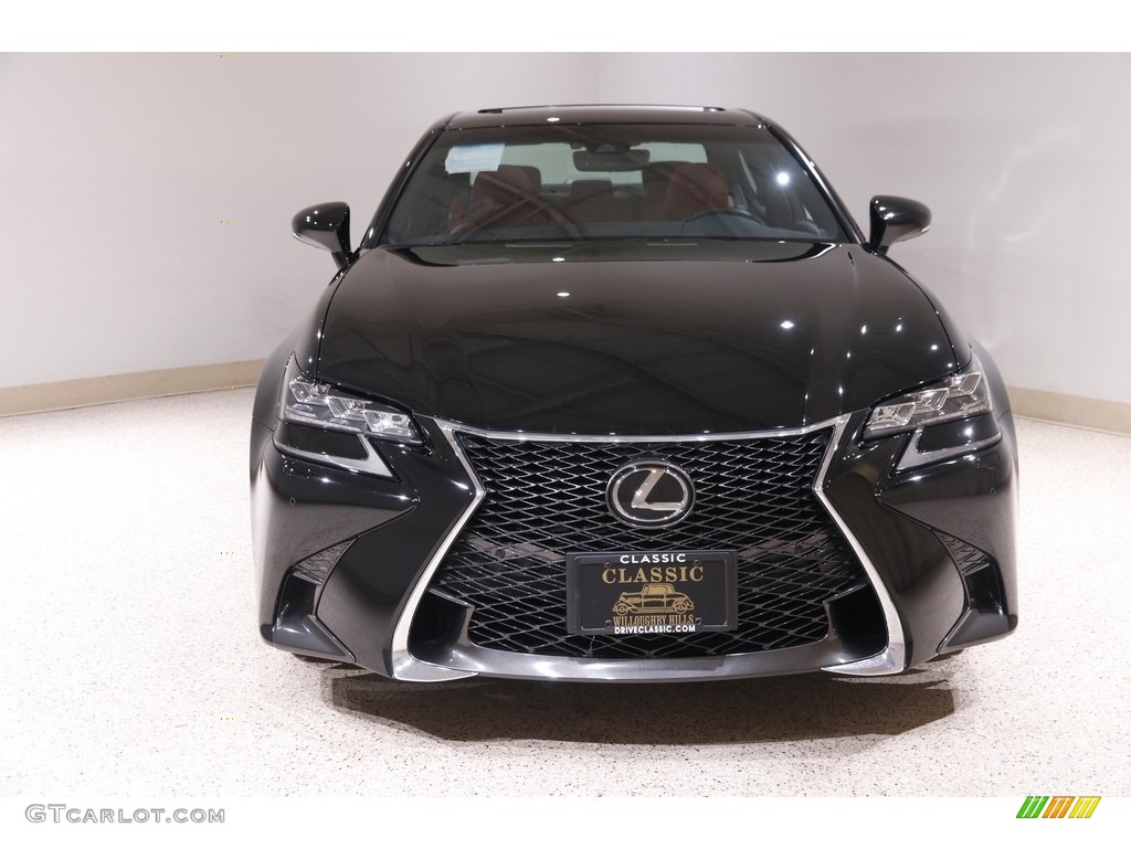 2018 GS 350 F Sport AWD - Obsidian / Rioja Red photo #2