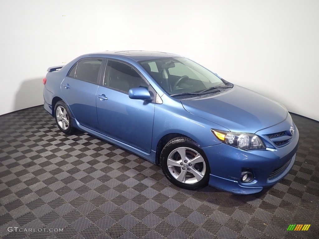 2012 Corolla S - Nautical Blue Metallic / Ash photo #3