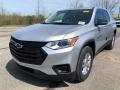 2021 Silver Ice Metallic Chevrolet Traverse LS AWD  photo #3