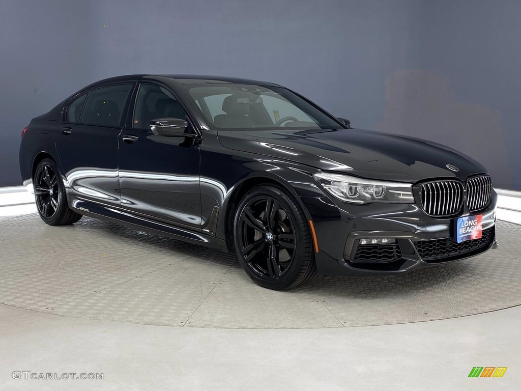 2018 7 Series 740i Sedan - Black Sapphire Metallic / Black photo #9