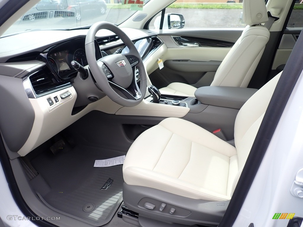 Cirrus/Jet Black Accents Interior 2021 Cadillac XT6 Premium Luxury AWD Photo #141665877