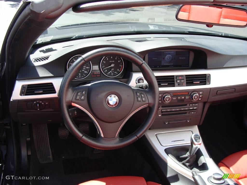 2008 3 Series 335i Convertible - Sparkling Graphite Metallic / Coral Red/Black photo #11