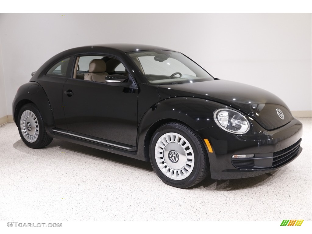 2016 Beetle 1.8T SE - Deep Black Pearl / Beige photo #1