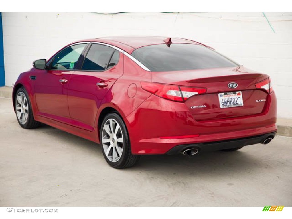 2012 Optima SX - Spicy Red / Black photo #2