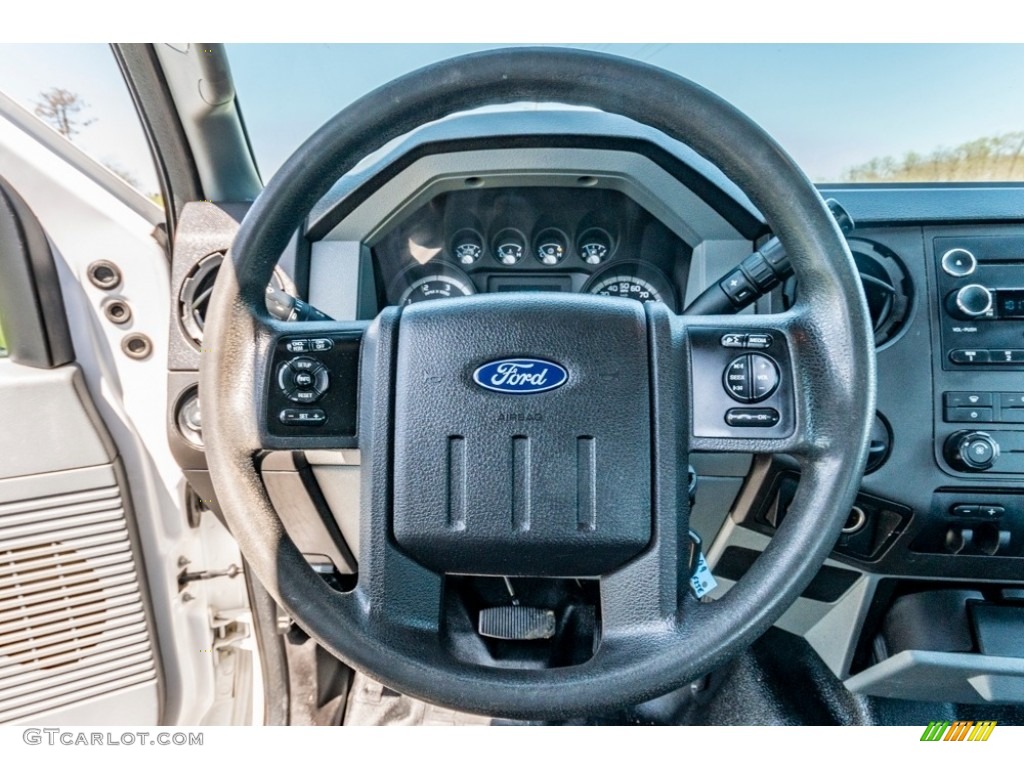 2015 Ford F250 Super Duty XL Super Cab Steel Steering Wheel Photo #141666948