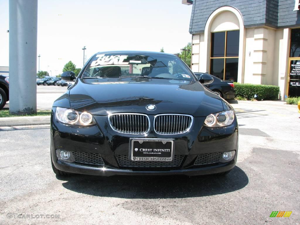 2008 3 Series 335i Convertible - Jet Black / Black photo #2
