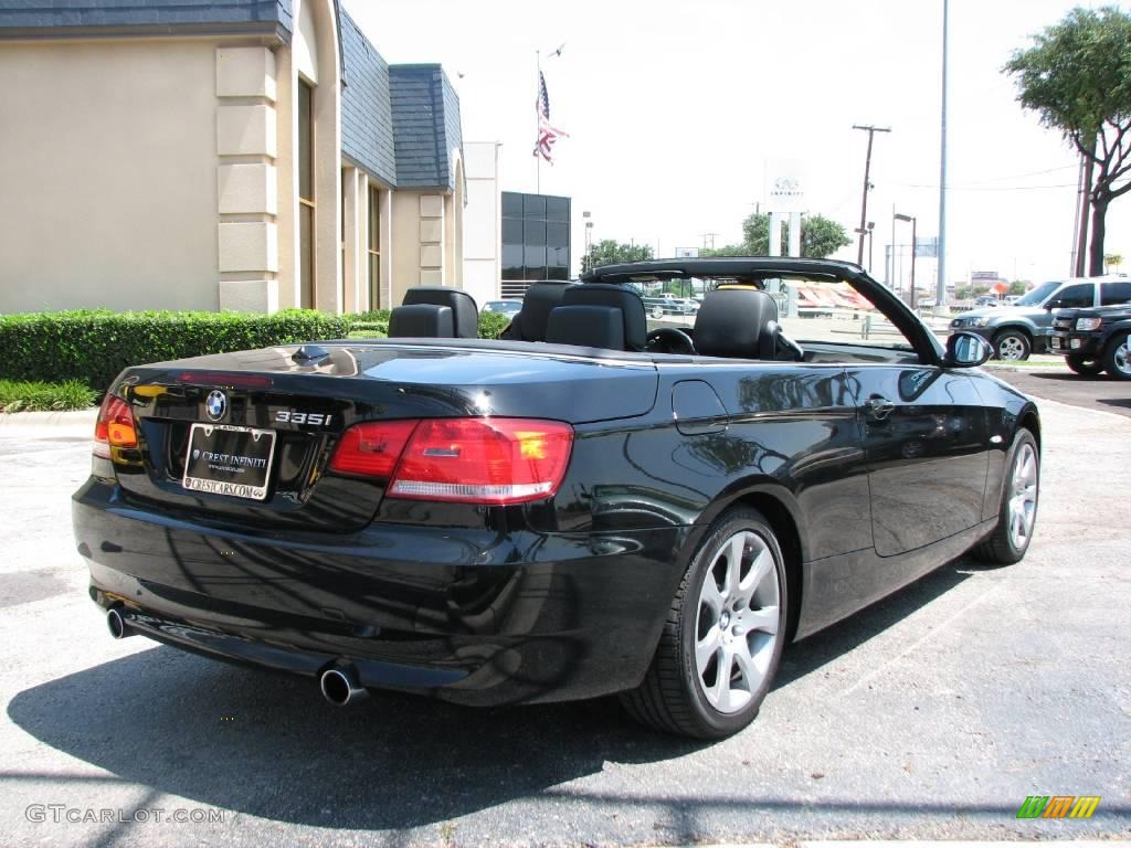 2008 3 Series 335i Convertible - Jet Black / Black photo #6