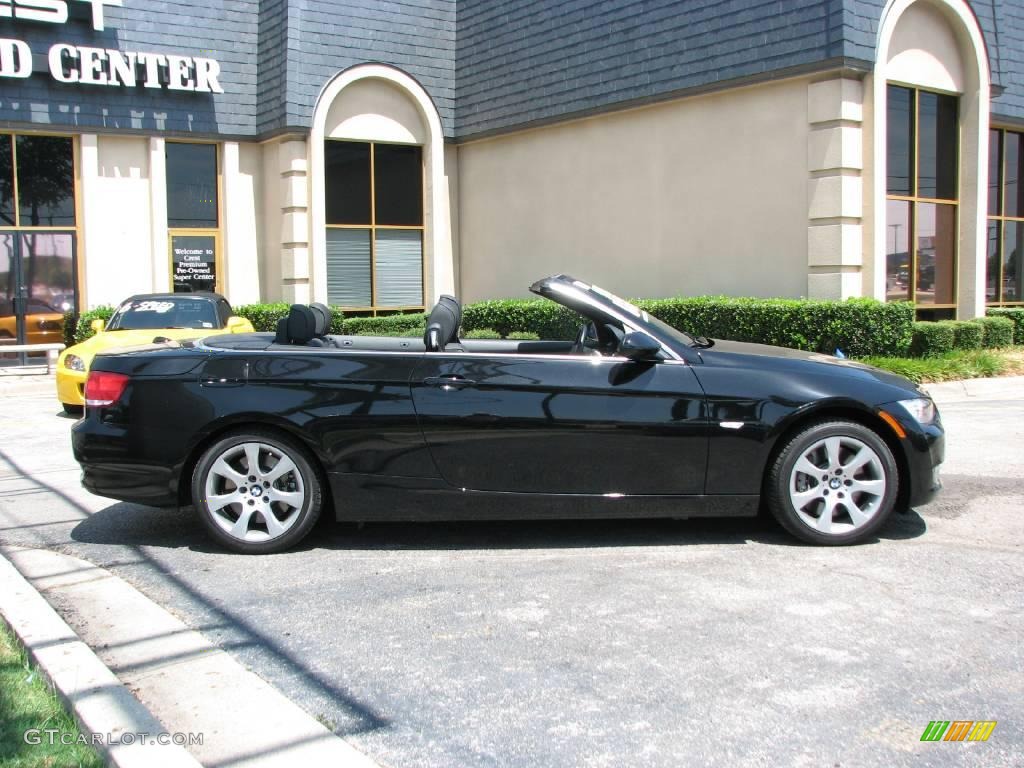 2008 3 Series 335i Convertible - Jet Black / Black photo #7