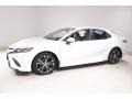 2019 Super White Toyota Camry SE  photo #3