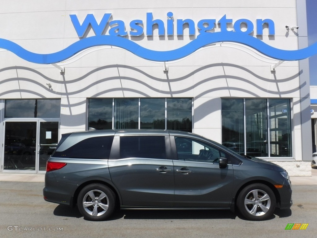 2018 Odyssey EX-L - Forest Mist Metallic / Beige photo #2