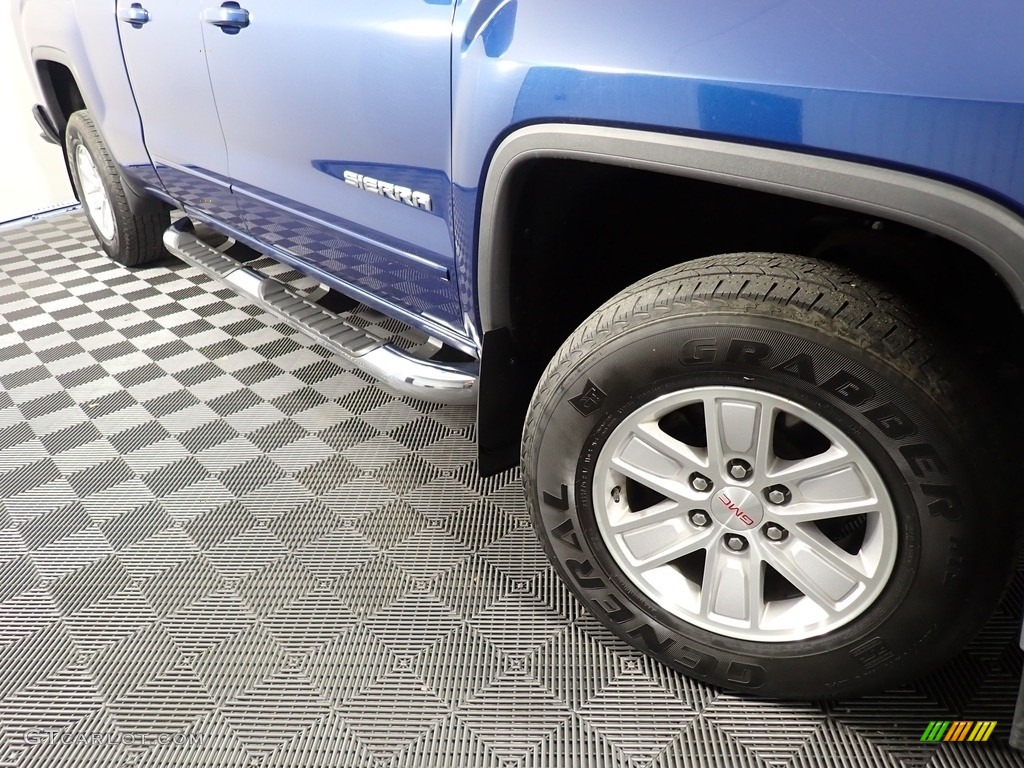 2017 Sierra 1500 SLE Double Cab 4WD - Stone Blue Metallic / Jet Black photo #4