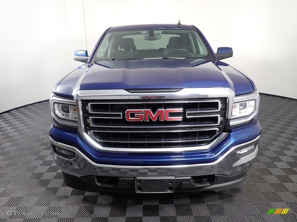 2017 Sierra 1500 SLE Double Cab 4WD - Stone Blue Metallic / Jet Black photo #5