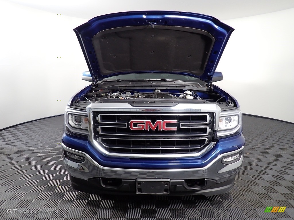 2017 Sierra 1500 SLE Double Cab 4WD - Stone Blue Metallic / Jet Black photo #6