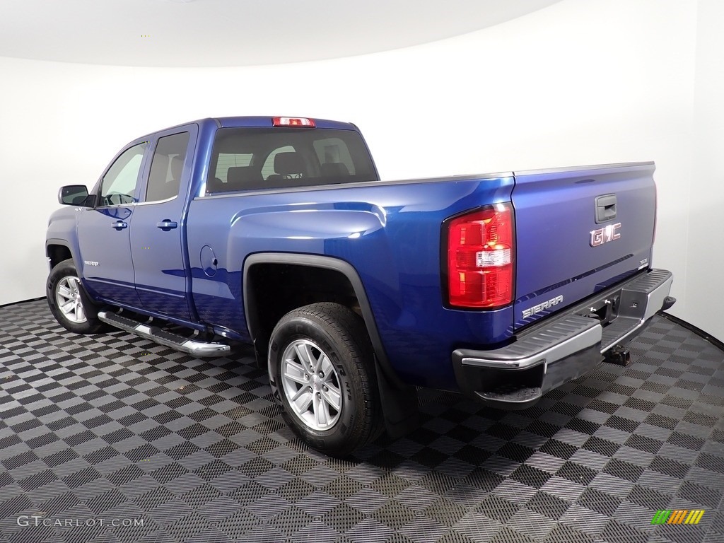 2017 Sierra 1500 SLE Double Cab 4WD - Stone Blue Metallic / Jet Black photo #11