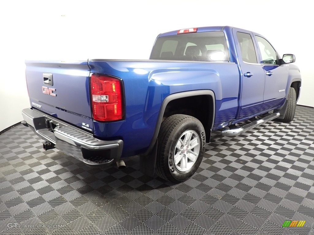 2017 Sierra 1500 SLE Double Cab 4WD - Stone Blue Metallic / Jet Black photo #15