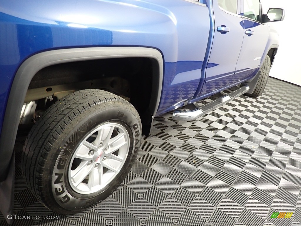 2017 Sierra 1500 SLE Double Cab 4WD - Stone Blue Metallic / Jet Black photo #16