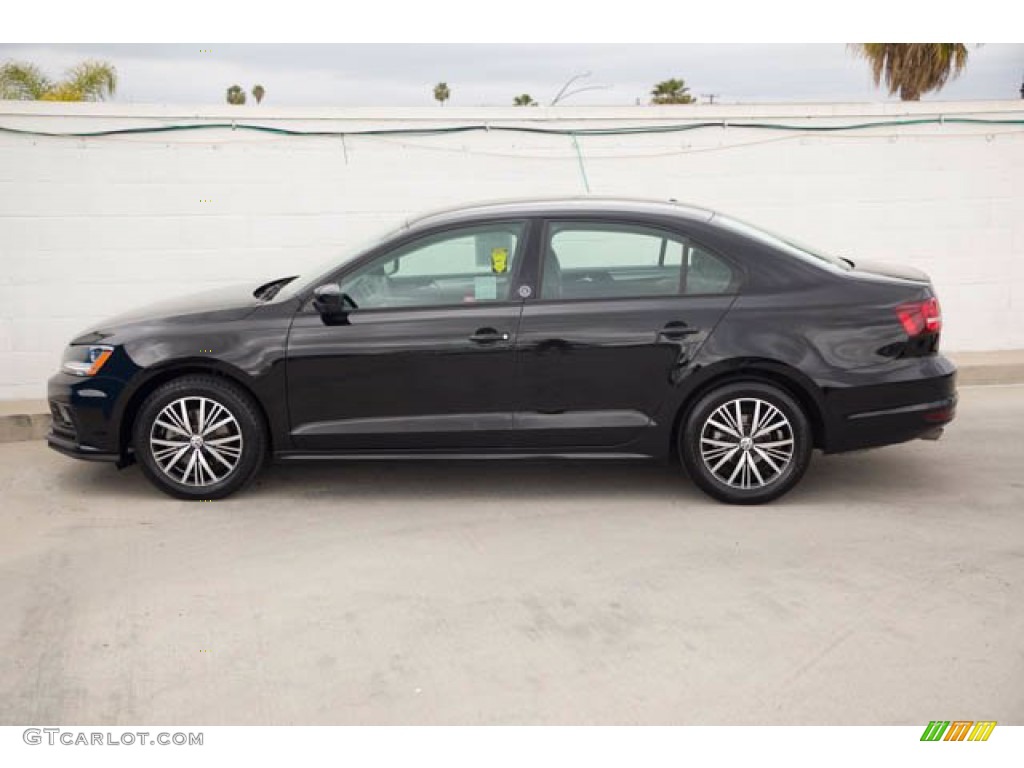 Black 2018 Volkswagen Jetta SE Exterior Photo #141670635
