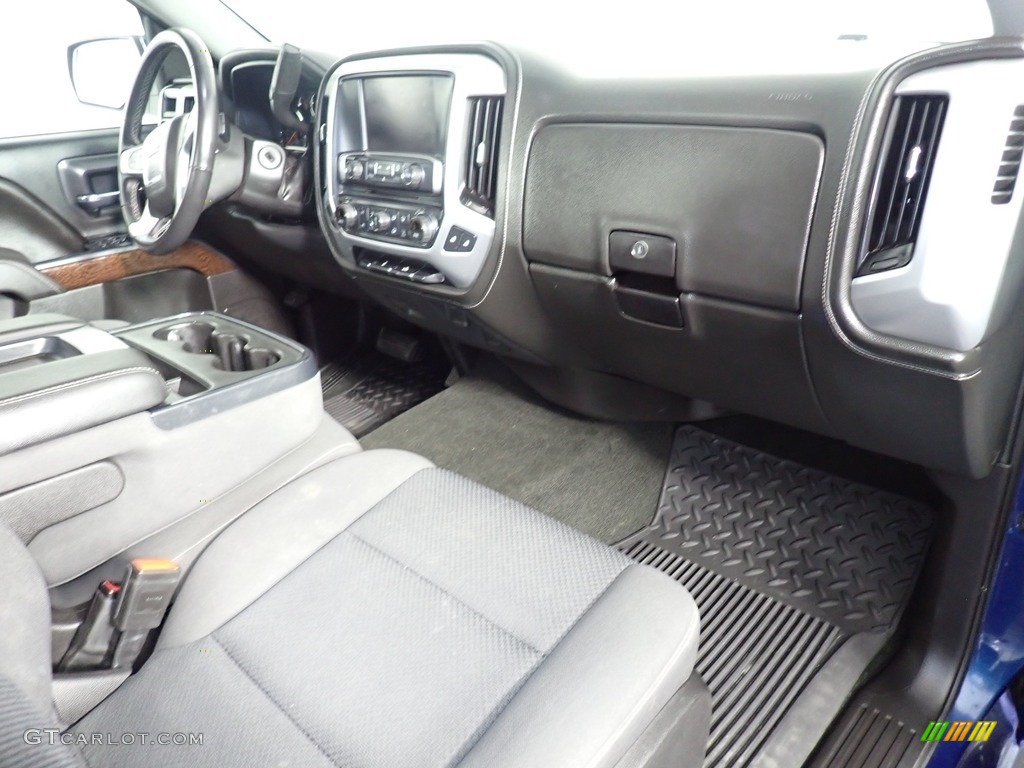 2017 Sierra 1500 SLE Double Cab 4WD - Stone Blue Metallic / Jet Black photo #41
