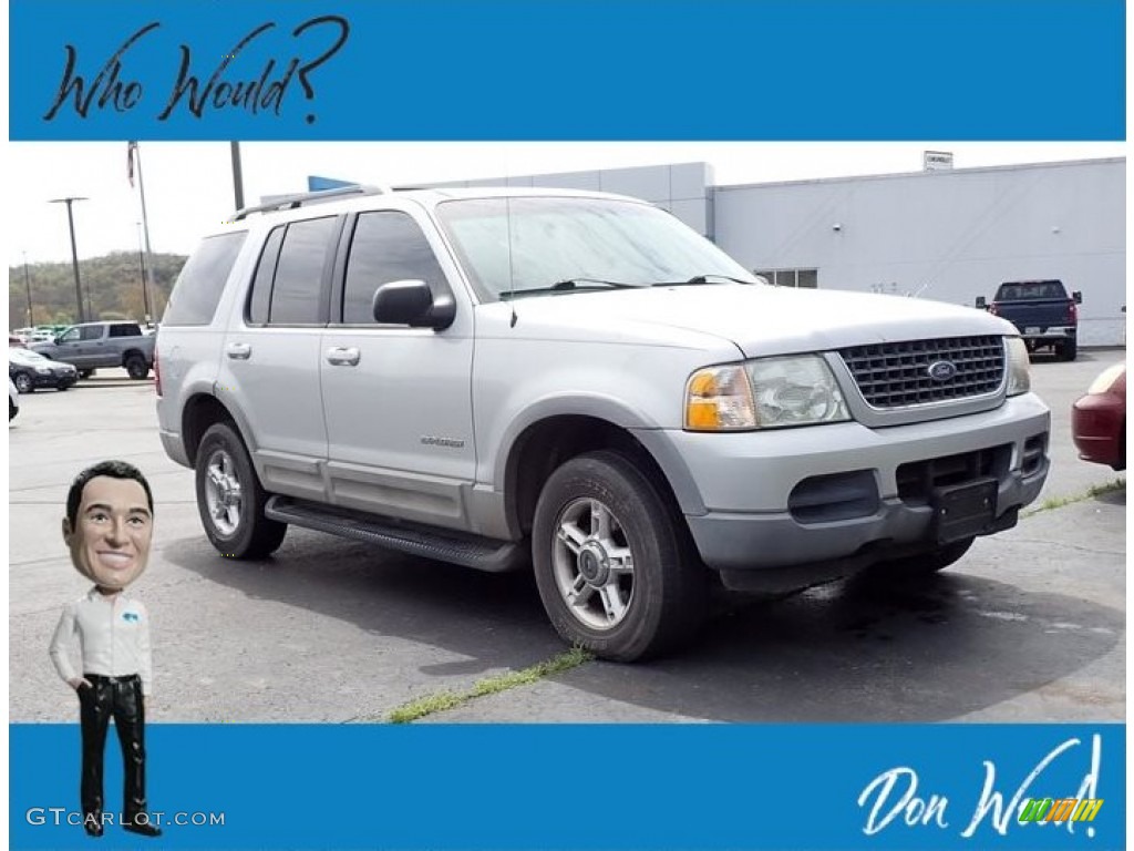 2002 Explorer XLT 4x4 - Silver Frost Metallic / Graphite photo #1