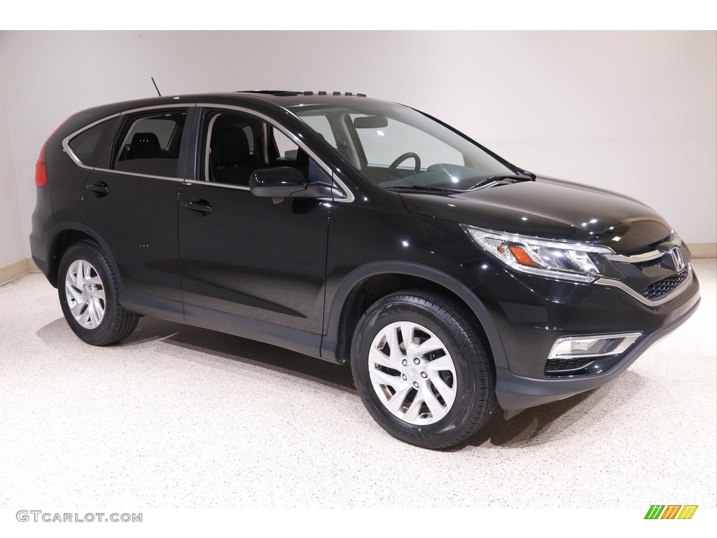 2016 CR-V EX AWD - Crystal Black Pearl / Black photo #1