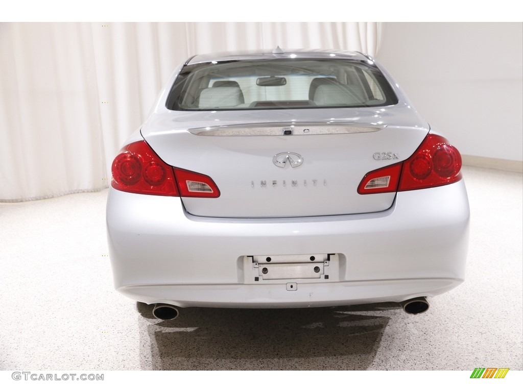 2012 G 25 x AWD Sedan - Liquid Platinum / Stone photo #18