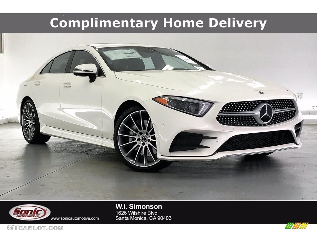 2021 CLS 450 Coupe - designo Diamond White Metallic / Black photo #1