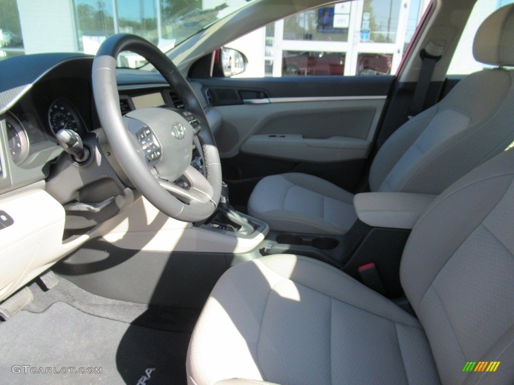 2019 Elantra Value Edition - Scarlet Red / Beige photo #10