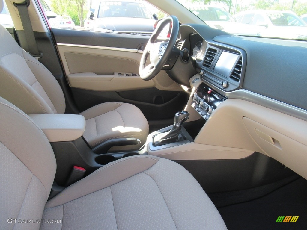 2019 Elantra Value Edition - Scarlet Red / Beige photo #12