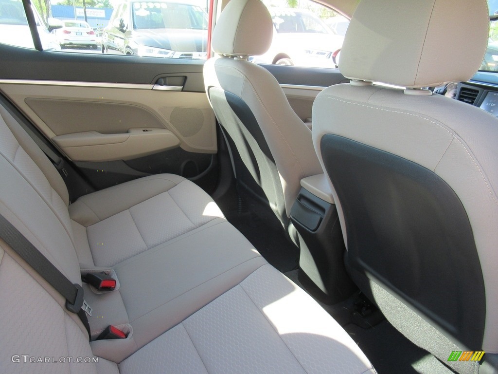 2019 Elantra Value Edition - Scarlet Red / Beige photo #13