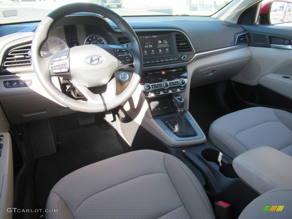 2019 Elantra Value Edition - Scarlet Red / Beige photo #15