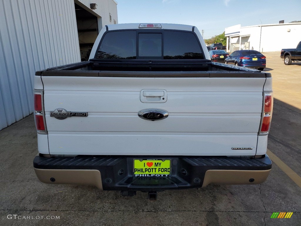 2011 F150 King Ranch SuperCrew 4x4 - White Platinum Metallic Tri-Coat / Sienna Brown/Black photo #8